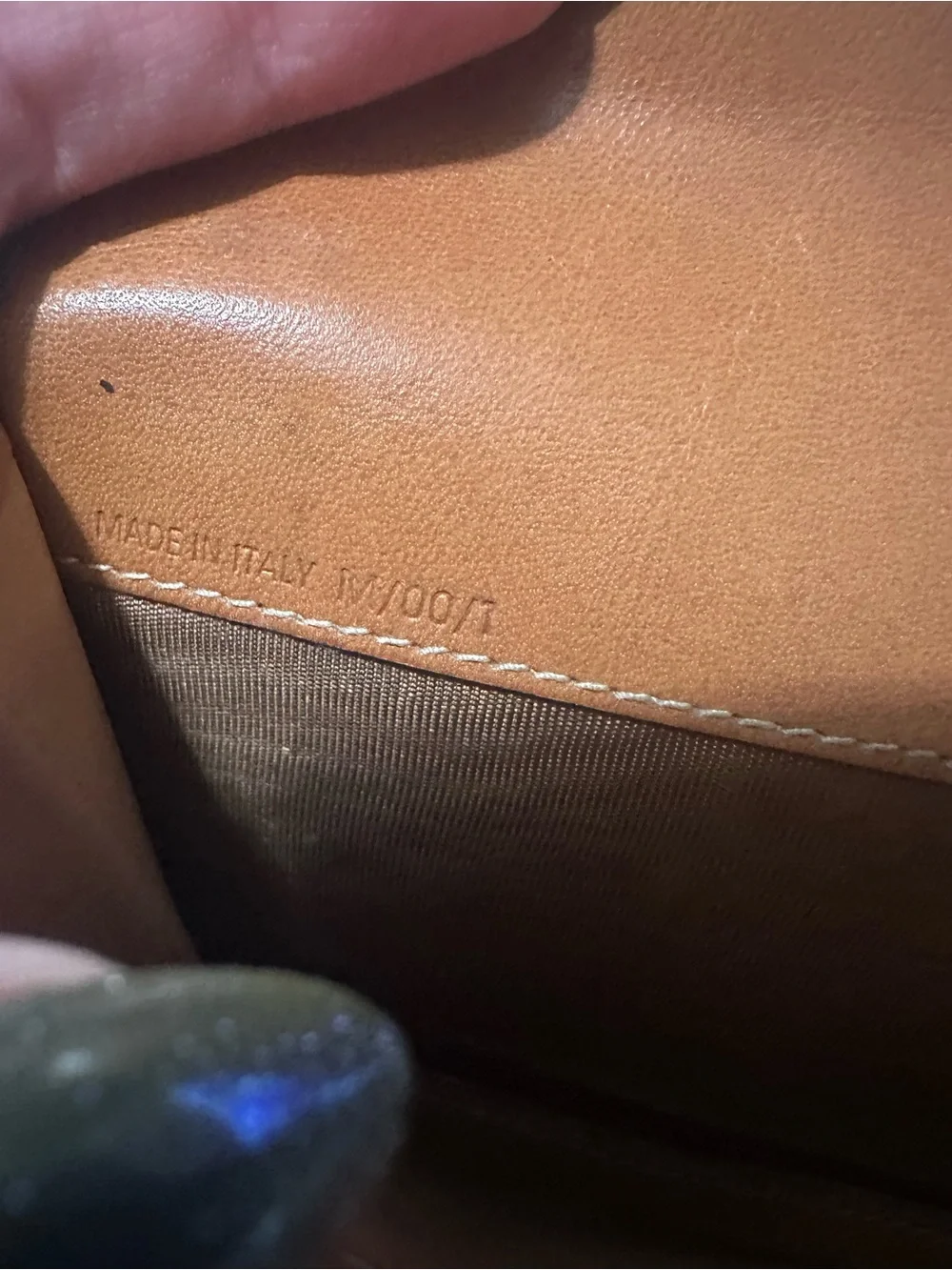 Vintage CELINE Macadam Triomphe Canvas Leather Trifold Wallet Italy
